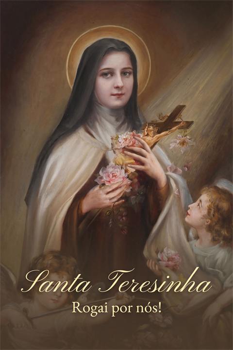 Banner devocional 40×60 — Santa Teresinha