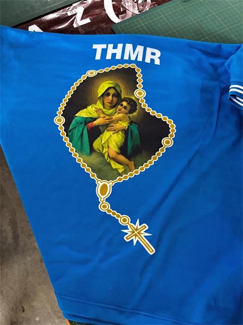 Camisa em sublimação total — arte religiosa
