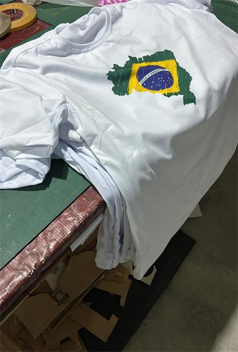 Camisa em sublimação — estampa Brasil
