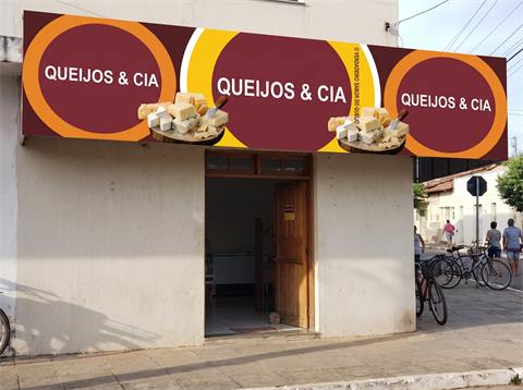 Faixa de fachada — queijaria
